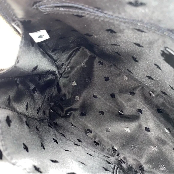 Kate Spade Handbag Patterson Drive Medium Dome Leather Satchel Bag in Black - Picture 10 of 11